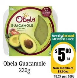 Farmer Jack's Obela Guacamole offer