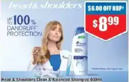 Chemist Warehouse Head & Shoulders Clean & Balanced Shampoo offer