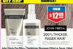Chemist Warehouse John Frieda Pro Filler+ Thickening Shampoo or Spray offer