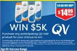 Chemist Warehouse Ego QV Haircare Range offer