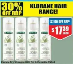 Chemist Warehouse Klorane Dry Shampoo With Oat & Ceramide offer