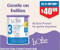 Chemist Warehouse Bubs Goat Stage 3 Toddler Formula offer