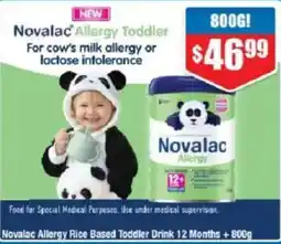 Chemist Warehouse Novalac Allergy Toddler offer