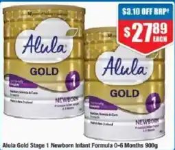 Chemist Warehouse Alula Gold Stage 1 Newborn Infant Formula offer