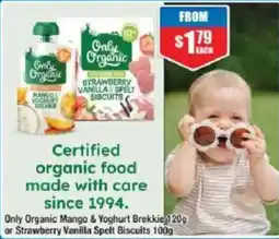 Chemist Warehouse Only Organic Mango & Yoghurt Brekkie offer