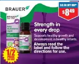 Chemist Warehouse Brauer Baby Child Multivitamin Liquid offer