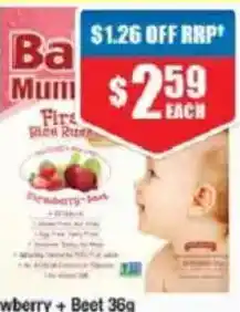Chemist Warehouse Ba Mum Fire Rice Buns Strawberry + Beet offer
