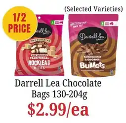 Farmer Jack's Darrell Lea Chocolate Bags offer