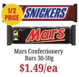 Farmer Jack's Mars Confectionery Bars offer