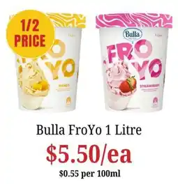 Farmer Jack's Bulla FroYo 1 Litre offer