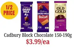 Farmer Jack's Cadbury Block Chocolate offer