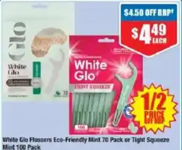Chemist Warehouse White Glo Flossers Eco-Friendly Mint offer