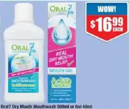 Chemist Warehouse Oral7 Dry Mouth Mouthwash offer