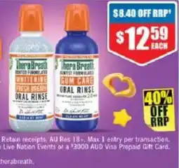 Chemist Warehouse TheraBreath Oral Rinse offer
