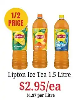 Farmer Jack's Lipton Ice Tea 1.5 Litre offer