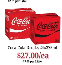 Farmer Jack's Coca-Cola Drinks offer