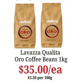 Farmer Jack's Lavazza Qualita Oro Coffee Beans offer