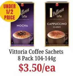 Farmer Jack's Vittoria Coffee Sachets offer