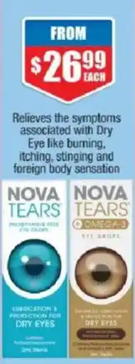 Chemist Warehouse Nova Tears Eye Drops offer
