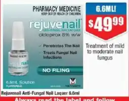 Chemist Warehouse Rejuvenail Anti-Fungal Nail Laquer offer