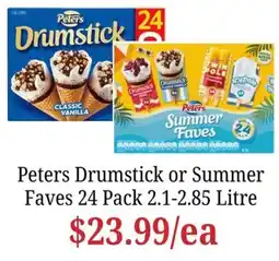 Farmer Jack's Peters Drumstick or Summer Faves offer