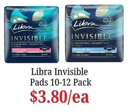 Farmer Jack's Libra Invisible Pads offer