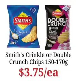 Farmer Jack's Smith's Crinkle or Double Crunch Chips offer