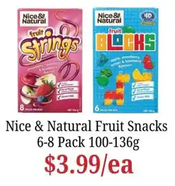 Farmer Jack's Nice & Natural Fruit Snacks offer