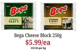 Farmer Jack's Bega Cheese Block offer