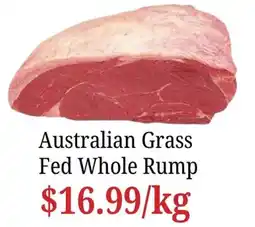 Farmer Jack's Australian Grass Fed Whole Rump offer
