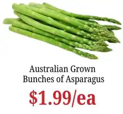 Farmer Jack's Australian Grown Bunches of Asparagus offer