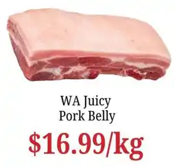 Farmer Jack's WA Juicy Pork Belly offer