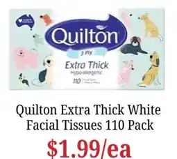 Farmer Jack's Quilton Extra Thick White Facial Tissues offer