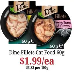 Farmer Jack's Dine Fillets Cat Food offer