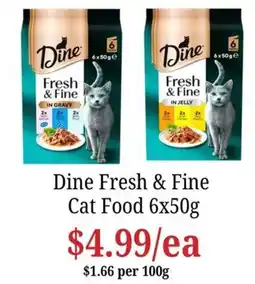 Farmer Jack's Dine Fresh & Fine Cat Food offer