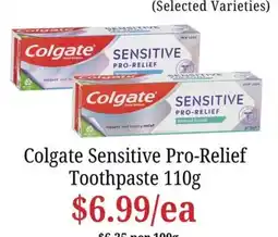 Farmer Jack's Colgate Sensitive Pro-Relief Toothpaste offer