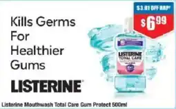 Chemist Warehouse Listerine Mouthwash Total Care Gum Protect offer