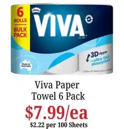 Farmer Jack's Viva Paper Towel offer