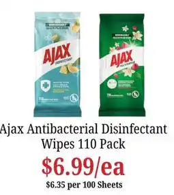 Farmer Jack's Ajax Antibacterial Disinfectant Wipes offer