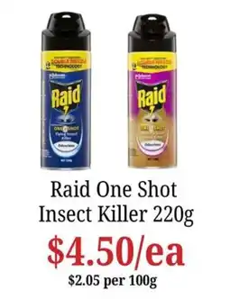 Farmer Jack's Raid One Shot Insect Killer offer