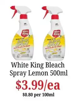 Farmer Jack's White King Bleach Spray Lemon offer