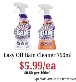 Farmer Jack's Easy Off Bam Cleaner offer