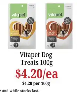 Farmer Jack's Vitapet Dog Treats offer