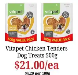 Farmer Jack's Vitapet Chicken Tenders Dog Treats offer