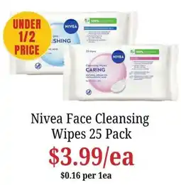 Farmer Jack's Nivea Face Cleansing Wipes offer