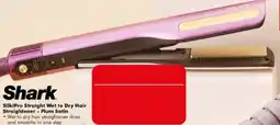 The Good Guys Shark SilkiPro Straight Wet to Dry Hair Straightener - Plum Satin offer