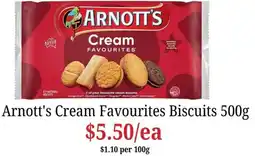 Farmer Jack's Arnott's Cream Favourites Biscuits offer