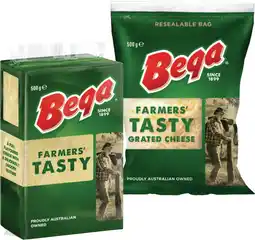 IGA Bega Block or Grated Cheese 500g Selected Varieties offer
