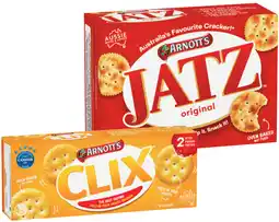 IGA Arnott’s Jatz 225g or Jatz Clix 250g Selected Varieties offer