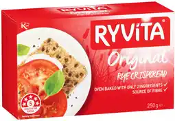 IGA Ryvita Rye Crispbread Selected Varieties offer